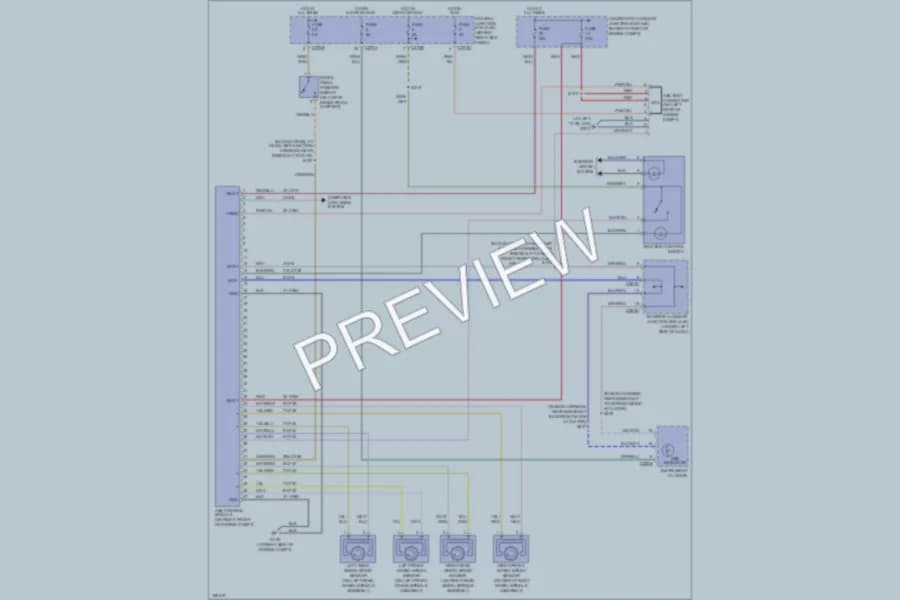 2003 Ford Thunderbird Anti Lock Brakes wiring diagram preview