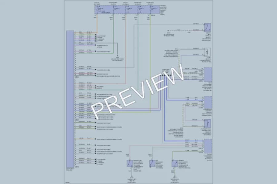 2003 Ford Thunderbird Instrument Cluster wiring diagram preview