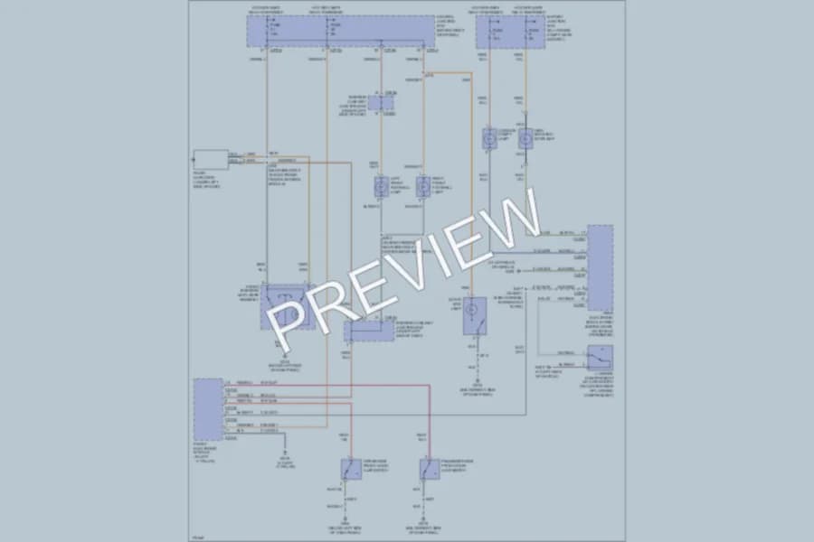 2003 Ford Thunderbird Interior Lights wiring diagram preview
