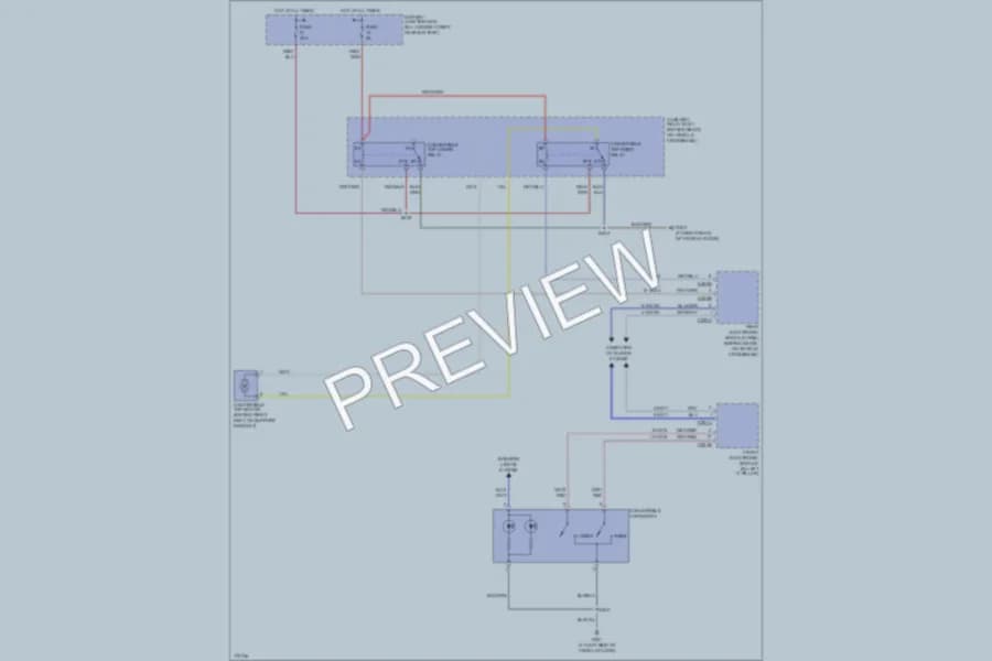 2003 Ford Thunderbird Power Top Sunroof wiring diagram preview