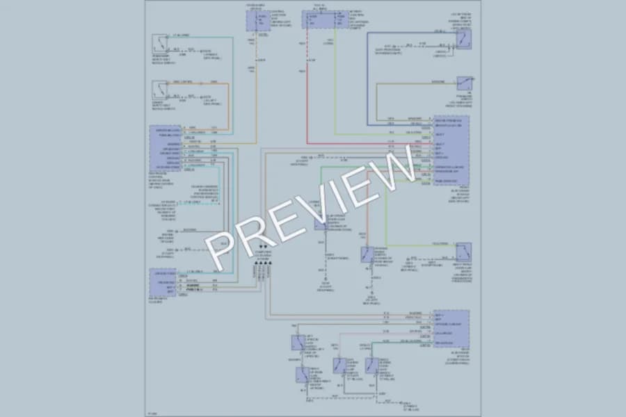 2003 Ford Windstar Warning Systems wiring diagram preview