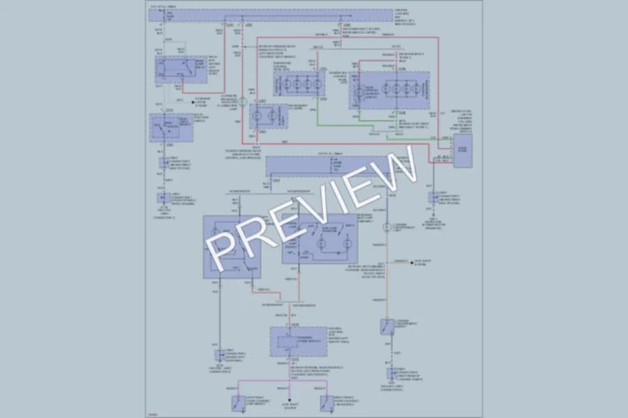 2003 Ford ZX2 Interior Lights wiring diagram preview