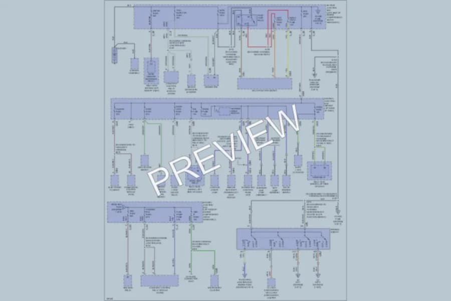 2003 Ford ZX2 Power Distribution wiring diagram preview