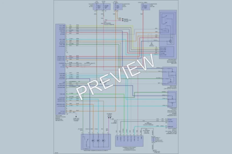 2003 GMC 1500 Electronic Power Steering wiring diagram preview with protected circuit layout
