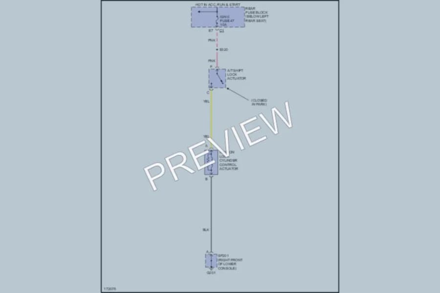 2003 GMC Envoy Shift Interlock wiring diagram preview