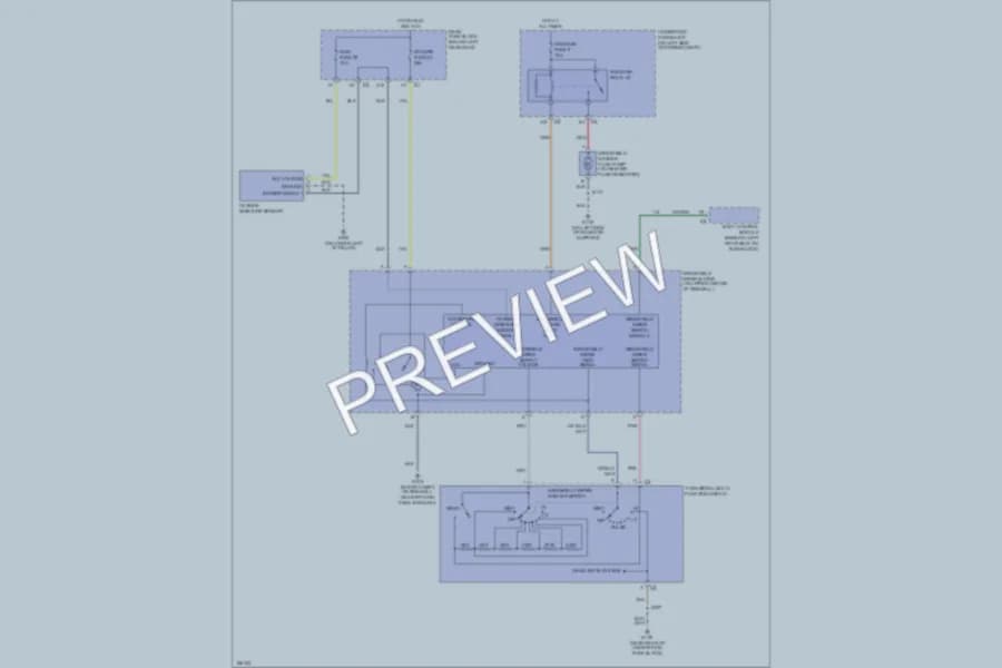 2003 GMC EnvoyXL Wiper Washer wiring diagram preview