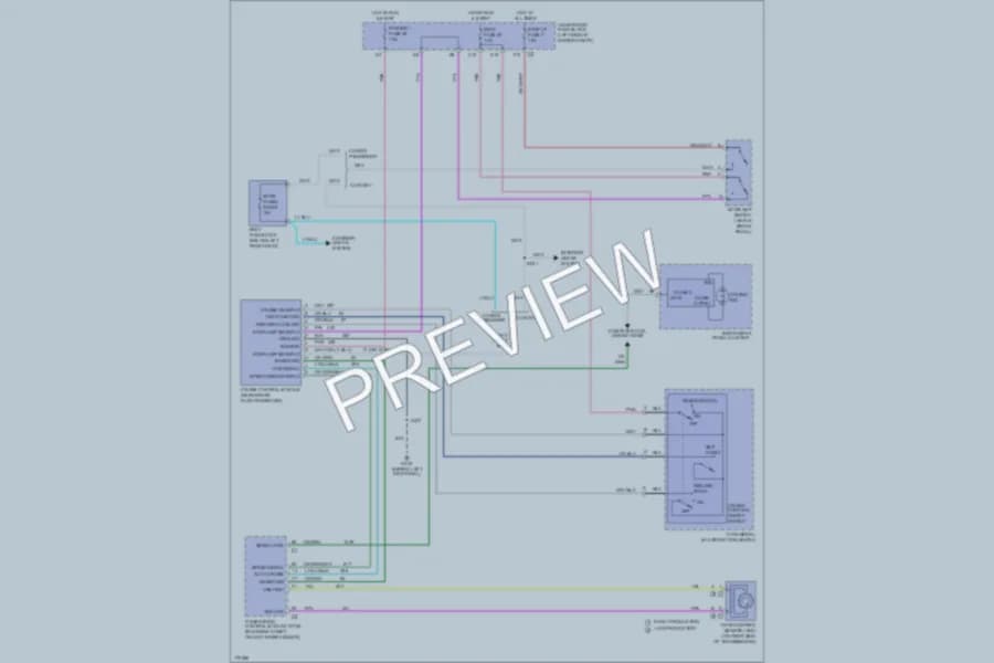 2003 GMC G1500 Cruise Control wiring diagram preview with protected circuit layout