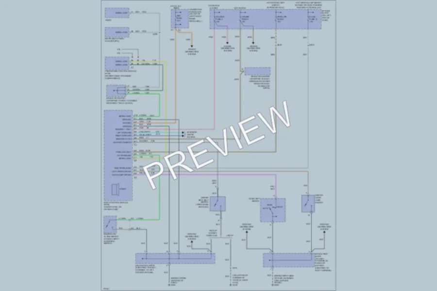 2003 GMC Sonoma Warning Systems wiring diagram preview
