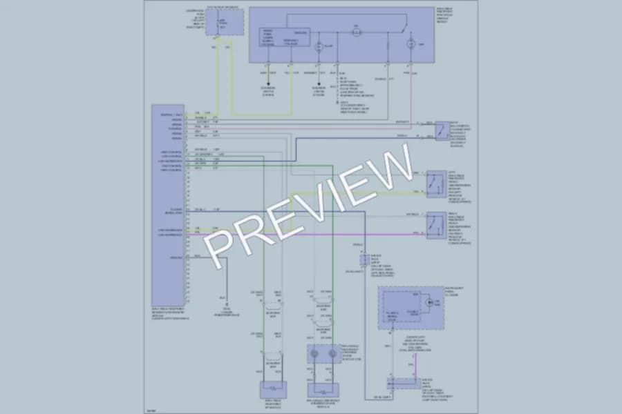 2003 HUMMER H2 Supplemental Restraints wiring diagram preview