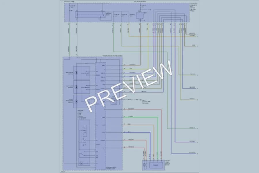 2003 Honda Accord Power Windows wiring diagram preview
