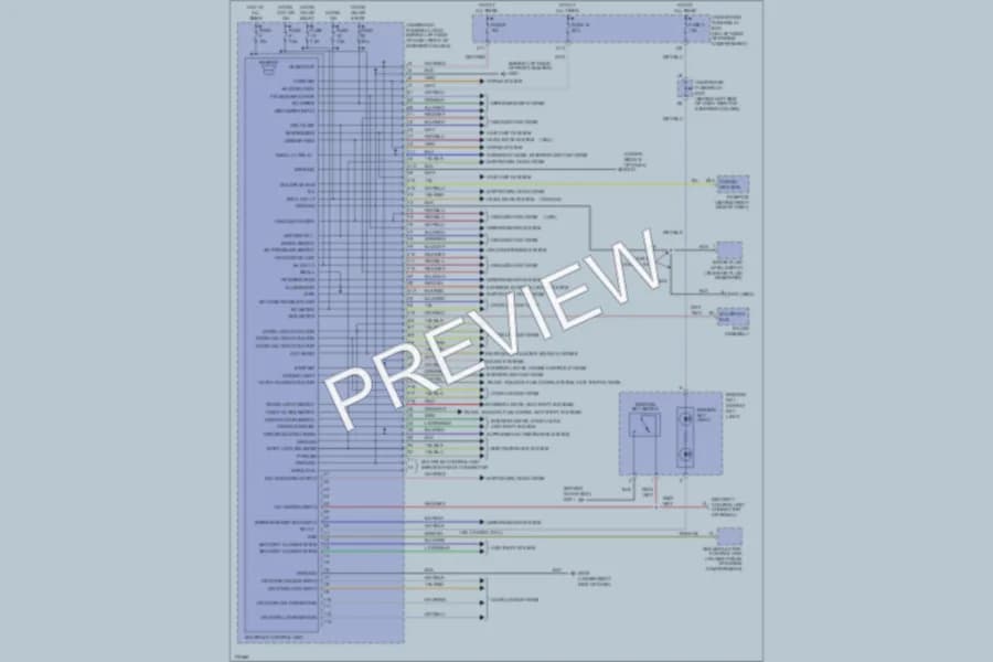 2003 Honda CRV Body Control Modules wiring diagram preview