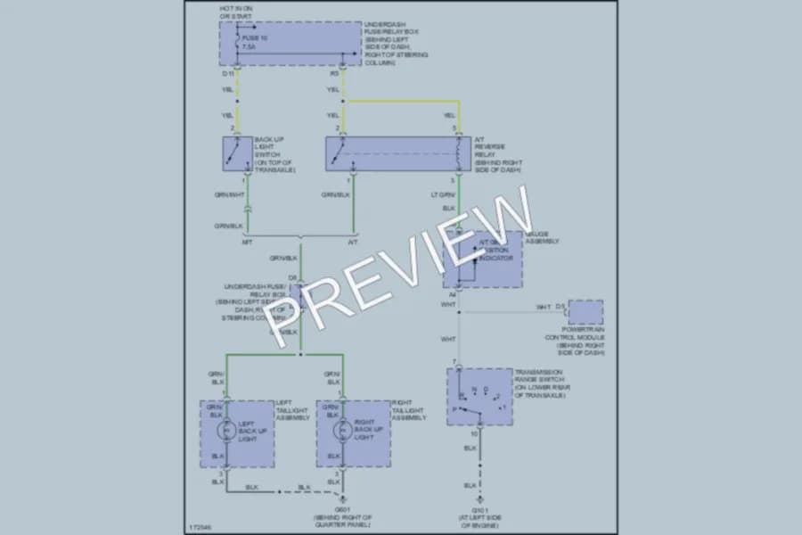2003 Honda CRV Exterior Lights wiring diagram preview