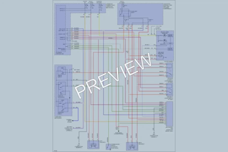 2003 Honda Civic Headlights wiring diagram preview