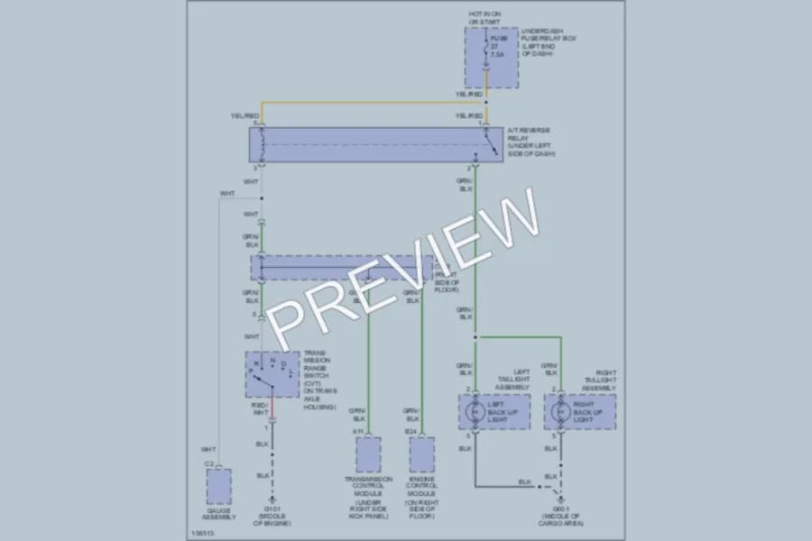 2003 Honda Insight Exterior Lights wiring diagram preview