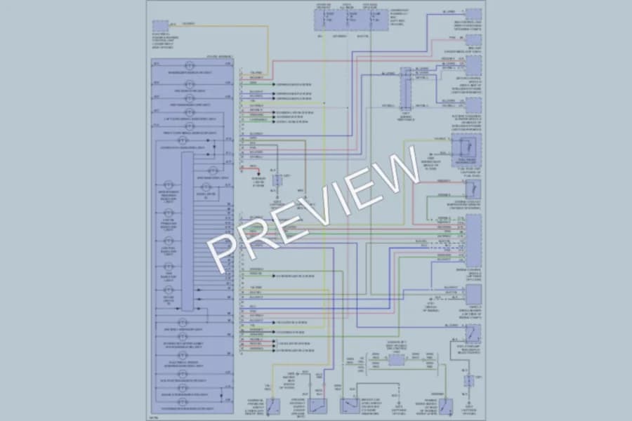 2003 Honda Insight Instrument Cluster wiring diagram preview