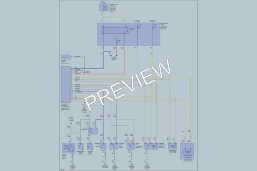 2003 Honda Insight Power Door Locks wiring diagram preview