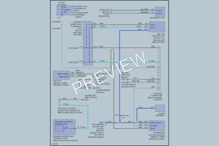 2003 Honda Odyssey Computer Data Lines wiring diagram preview