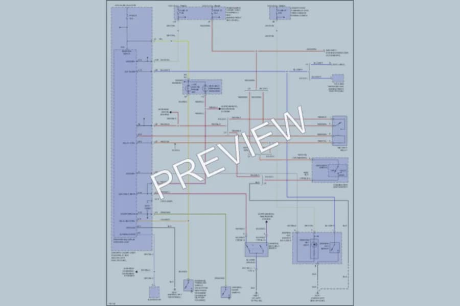 2003 Honda Odyssey Warning Systems wiring diagram preview