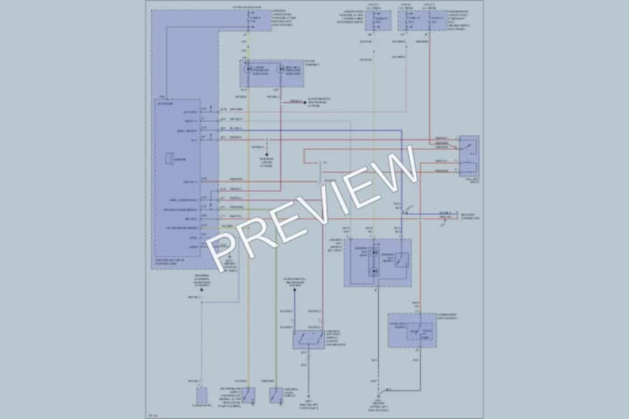 2003 Honda Pilot Warning Systems wiring diagram preview