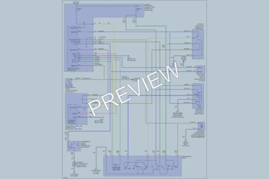 2003 Honda Pilot Wiper Washer wiring diagram preview