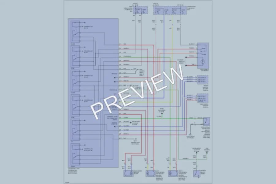 2003 Honda S2000 Power Top Sunroof wiring diagram preview