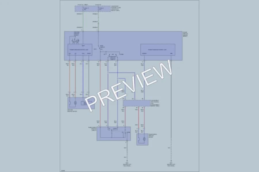 2003 Honda S2000 Power Windows wiring diagram preview