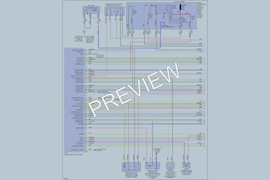 2003 Hyundai Accent Engine Performance wiring diagram preview
