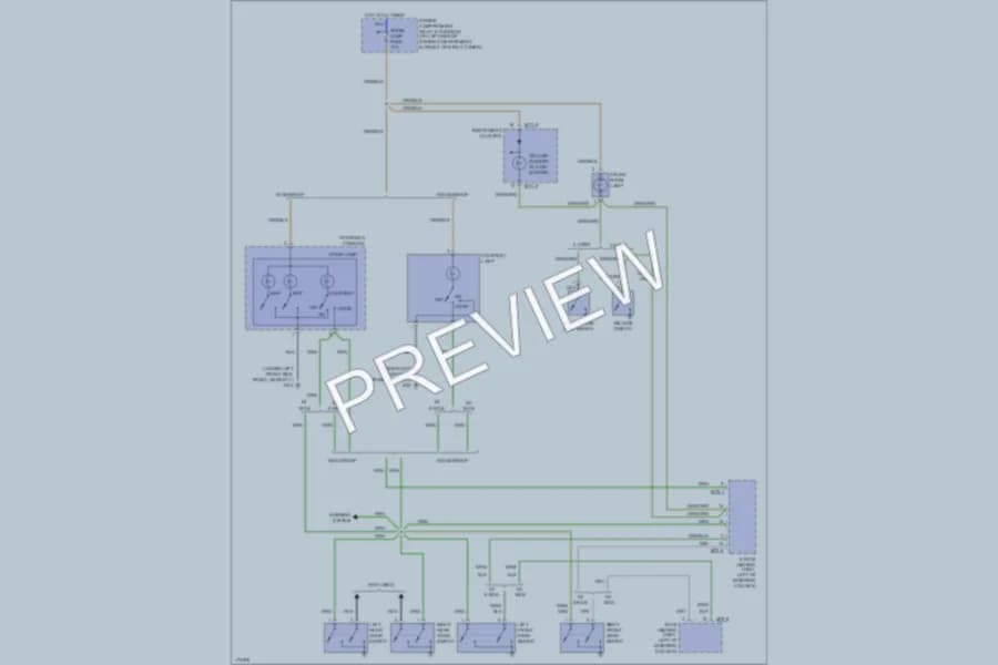 2003 Hyundai Accent Interior Lights wiring diagram preview