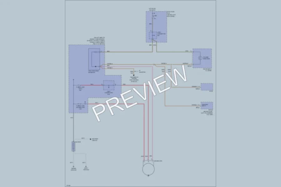 2003 Hyundai Accent Starting Charging wiring diagram preview