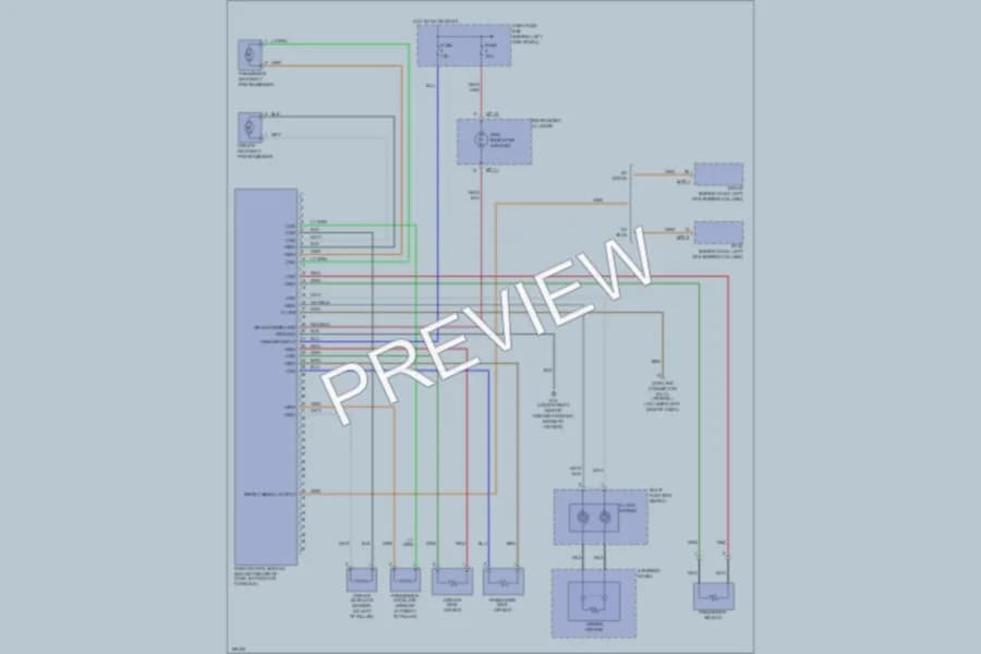 2003 Hyundai Accent Supplemental Restraints wiring diagram preview