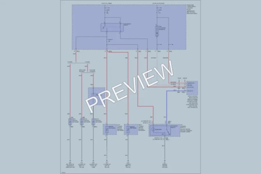 2003 Hyundai Elantra Defoggers wiring diagram preview