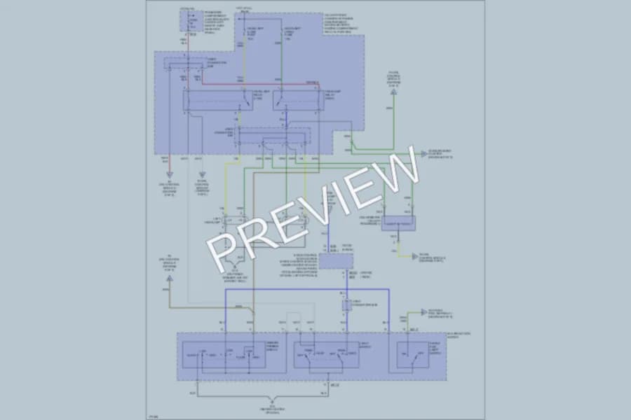 2003 Hyundai Elantra Headlights wiring diagram preview