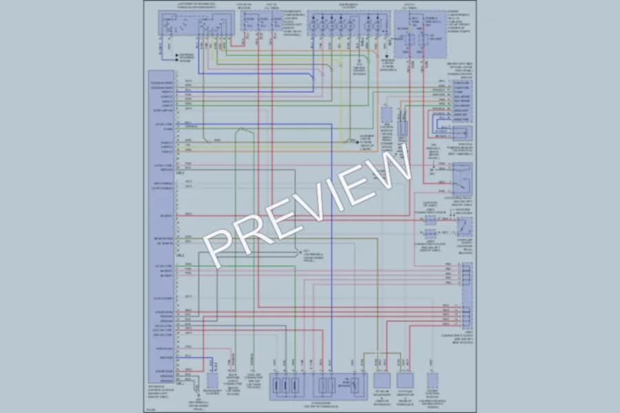 2003 Hyundai Elantra Transmission wiring diagram preview