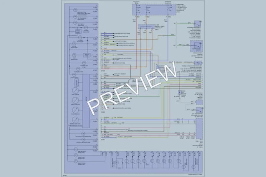 2003 Hyundai SantaFe Instrument Cluster wiring diagram preview