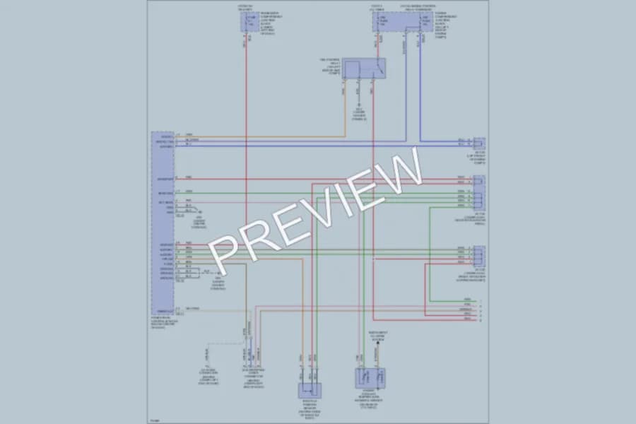 2003 Hyundai SantaFe Transmission wiring diagram preview