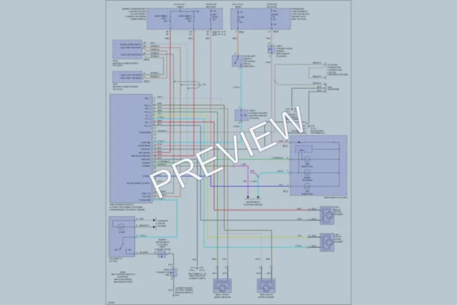 2003 Hyundai Sonata Anti Lock Brakes wiring diagram preview