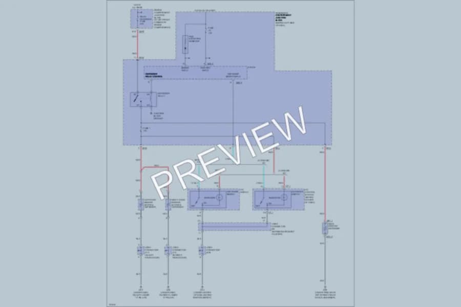 2003 Hyundai Sonata Defoggers wiring diagram preview