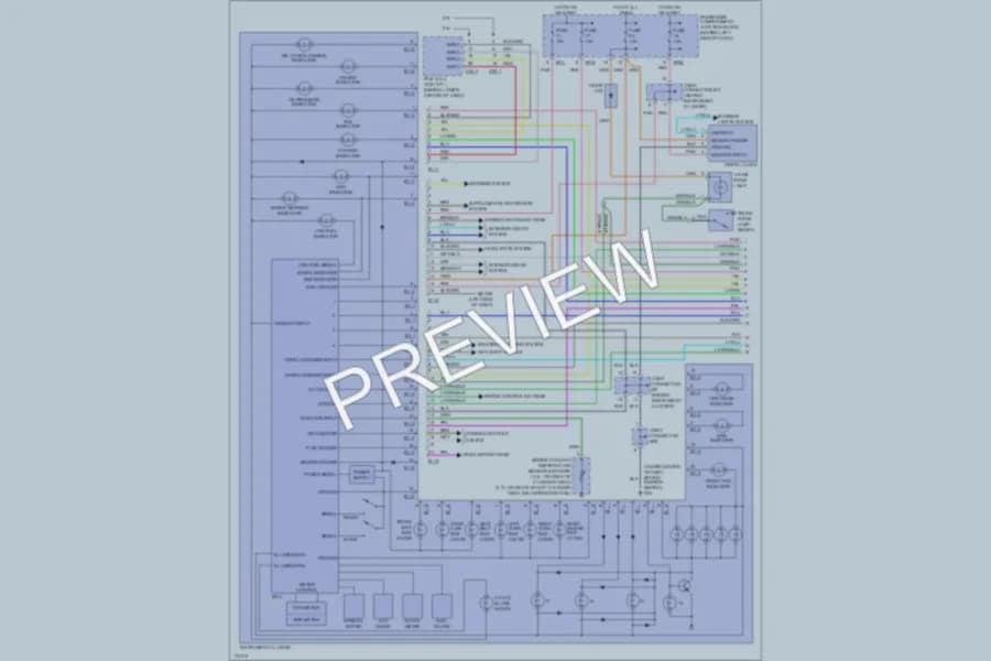 2003 Hyundai Sonata Instrument Cluster wiring diagram preview
