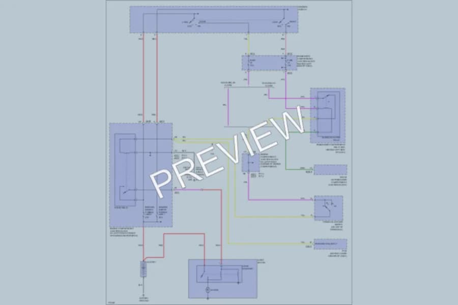 2003 Hyundai Sonata Starting Charging wiring diagram preview