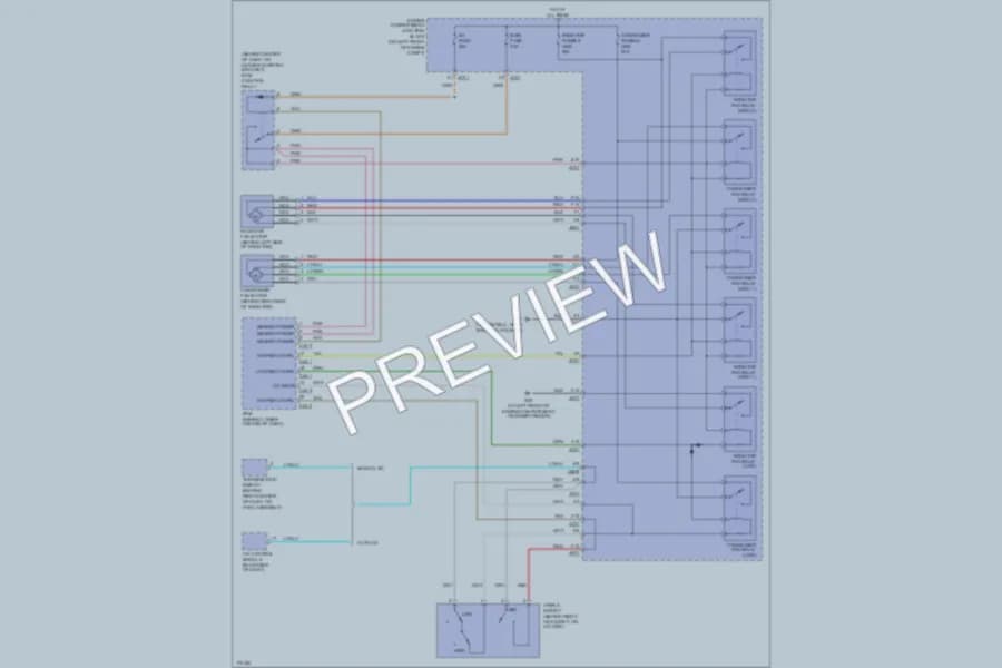 2003 Hyundai XG350 Cooling Fan wiring diagram preview