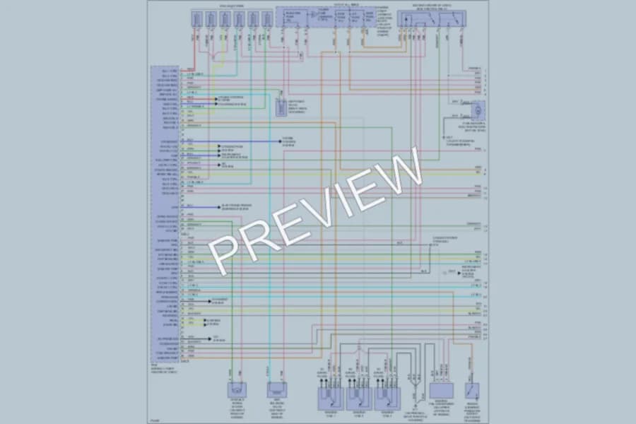2003 Hyundai XG350 Engine Performance wiring diagram preview