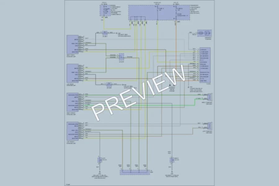 2003 Hyundai XG350 Radio wiring diagram preview