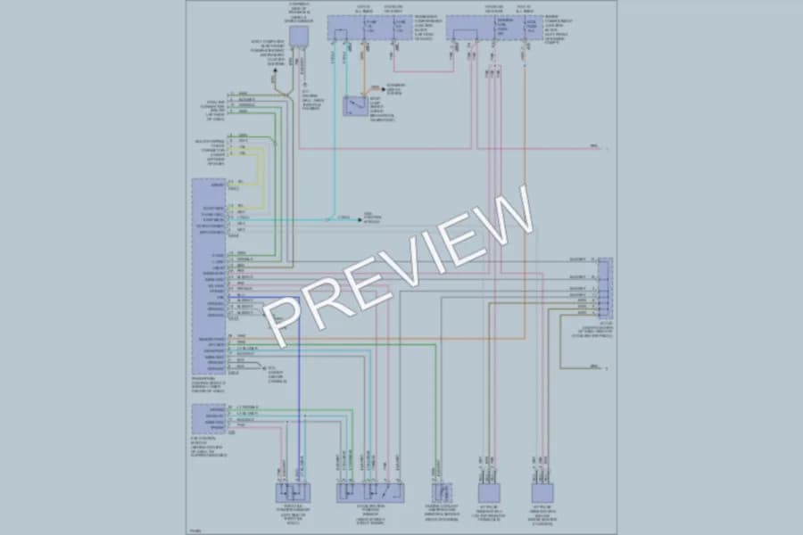 2003 Hyundai XG350 Transmission wiring diagram preview