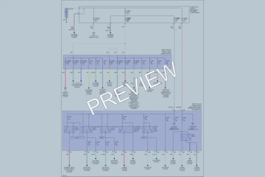 2003 Infiniti FX35 Power Distribution wiring diagram preview