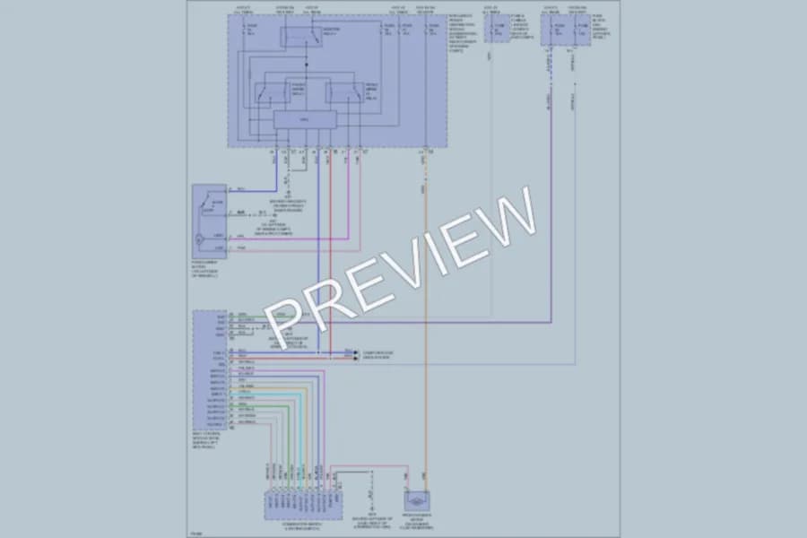 2003 Infiniti FX35 Wiper Washer wiring diagram preview