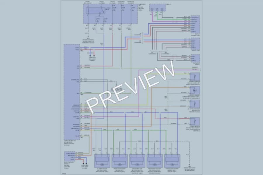 2003 Infiniti FX45 Air Conditioning wiring diagram preview