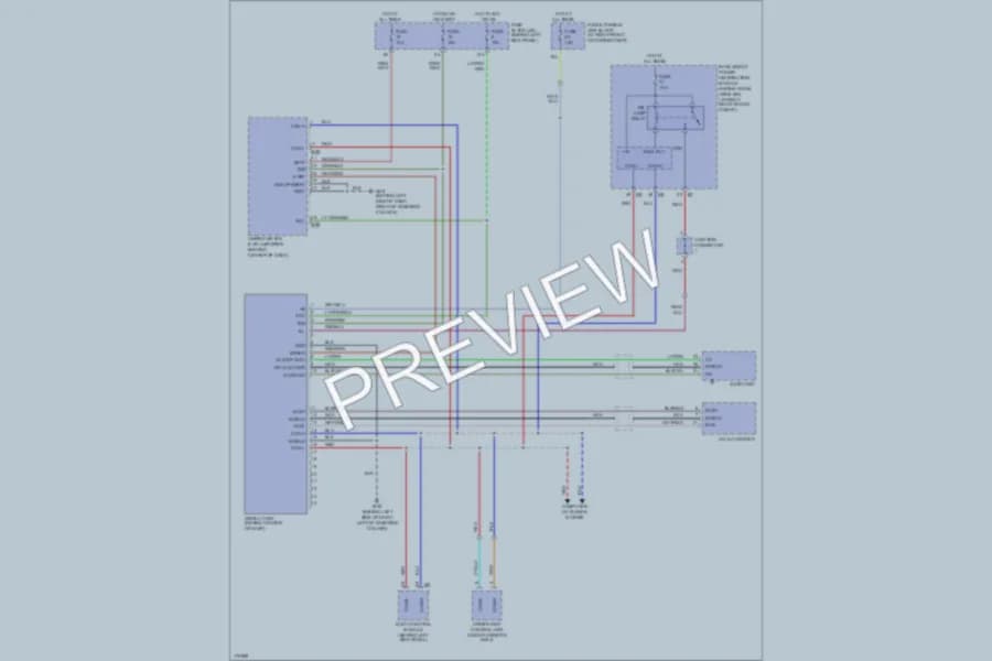 2003 Infiniti FX45 Instrument Cluster wiring diagram preview