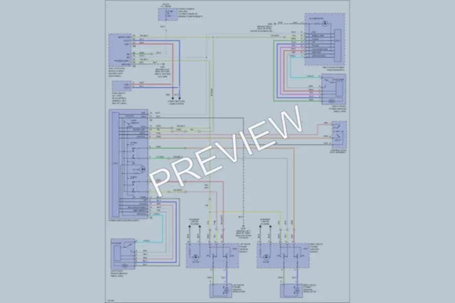 2003 Infiniti FX45 Power Windows wiring diagram preview