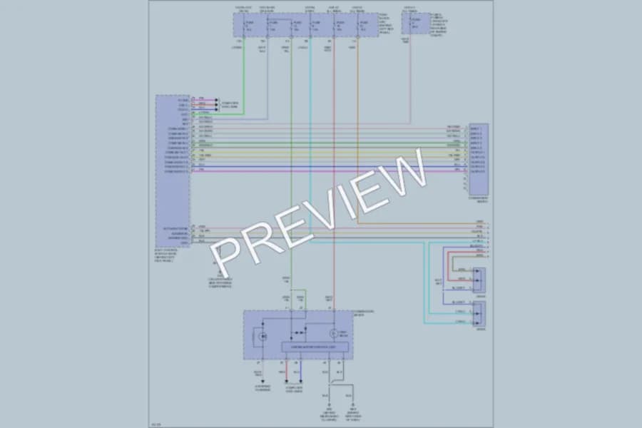 2003 Infiniti G35 Headlights wiring diagram preview