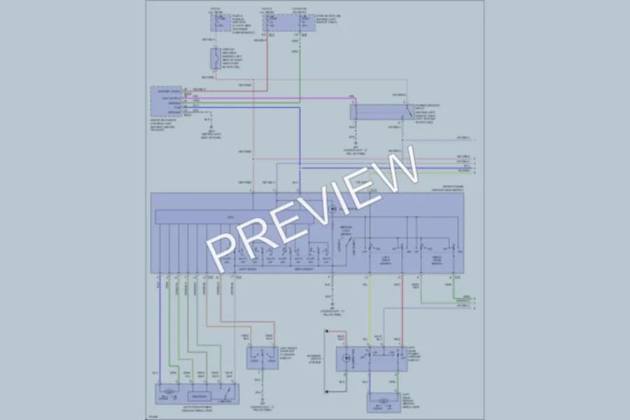 2003 Infiniti I35 Power Windows wiring diagram preview
